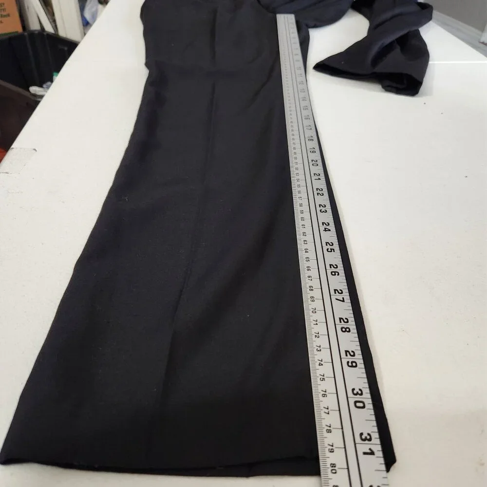 Alberto Cardinali Mens Black Dress Pants W34 L31